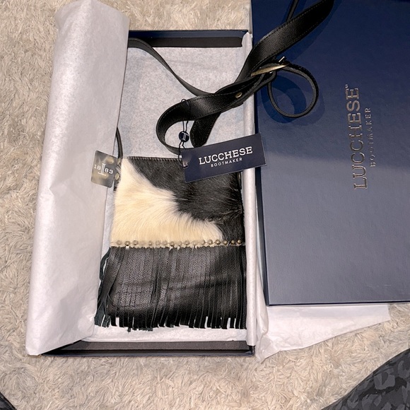 NWT Lucchese mini cow print bag - Picture 3 of 5